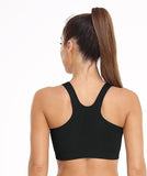 WQD 2 Pack Yoga Sports Bras for Women High Impact Padded Wirefree Seamless Support for Yoga Running Training Gym Workouts