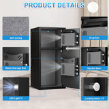 Safe Box，Fireproof Safe For Home,Digital Home Safe With Deposit Slot And Metal Storage Box,Personal Document Safe