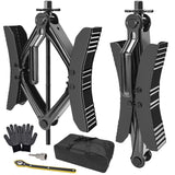 Camper Wheel Chock Stabilizer 2 Sets for RV Travel Trailer Heavy Duty X-Shaped RV Stabilizer Wheel Chock Anti-Move Tire Wheel Chock