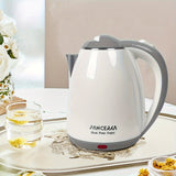 PANCERKA  Chic Rapid Boil Tea Kettle, 1.8L Cordless Water Warmer, White