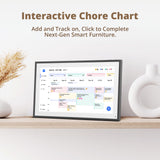 Dragon Touch Digital Calendar with Chore Chart - Full HD 1080P, 10" Interactive Touchscreen, Smart Family Scheduler for Wall or Desk Mounting-Black