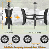 Camper Wheel Chock Stabilizer 2 Sets for RV Travel Trailer Heavy Duty X-Shaped RV Stabilizer Wheel Chock Anti-Move Tire Wheel Chock
