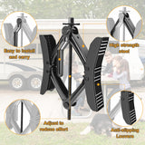 Camper Wheel Chock Stabilizer 2 Sets for RV Travel Trailer Heavy Duty X-Shaped RV Stabilizer Wheel Chock Anti-Move Tire Wheel Chock
