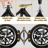 Camper Wheel Chock Stabilizer 2 Sets for RV Travel Trailer Heavy Duty X-Shaped RV Stabilizer Wheel Chock Anti-Move Tire Wheel Chock