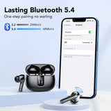 2025 NEW Wireless Earbuds, Bluetooth 5.3 Headphones in Ear 40H Playtime, Ear Buds Deep Bass, Bluetooth Earbuds Built-in HD Mic, IPX7 Waterproof,Touch Control, Portable Design Earphones