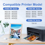 240XL Ink Cartridges for Canon Ink 240 and 241 PG-240XL CL-241XL for Canon Pixma MG3620 MG3600 MG3120 TS5120 TS5100 MG4220 MG3520 MG2120 MX452 MX472 MX512 Printer(1 Black, 1 Tri-Color)
