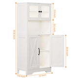 Behost Kitchen Pantry Cabinet with Doors, Storage Shelf for Home, White