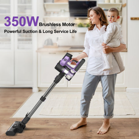 Cordless Stick Vacuum Cleaner for Hard Floors and Low-Pile Rugs - HEPA Filter, Powerful Suction S10