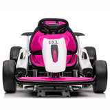 24V Electric Go Kart for Kids, 400W Battery Powered Ride on Toys, Gift for Boys Girls Age 6+, Red