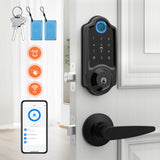 SANOPY Security Smart Lock G8, Fingerprint Keyless Entry Door Lock, Built-in Wi-Fi Deadbolt, Electronic Passcode for Front Door, Temporary password unlock