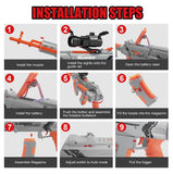 23 Gel Ball Blaster Water Bead Blaster Highly Assembled Toy Blasters for Ages 14+ years Blue