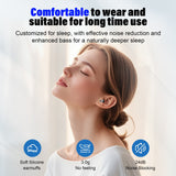 Sleep Headphones, Noise Cancelling Wireless Earphones for Side Sleepers, Bluetooth 5.4 in Ear Light-Weight Sleep Earbuds, 47H Playtime Clear Calls Earphones for Sleeping, Exercise, Working, Hiking