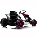 24V Electric Go Kart for Kids, 400W Battery Powered Ride on Toys, Gift for Boys Girls Age 6+, Red
