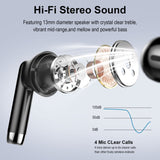 Wireless Ear buds, Bluetooth 5.4 Headphone Sport, ENC Noise Cancelling Mic, 40H Playtime IPX7 Waterproof Earphone with LED Display for iOS Android Cellphone