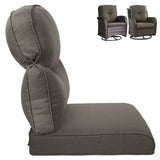 Bellefurn Outdoor 4-Piece Deep Seat Cushion,22 x 25 Outdoor Cushions for Patio Furniture Waterproof & Fade Resistant Deep Seat Cushion for Wicker Chair,Sofa,Couch