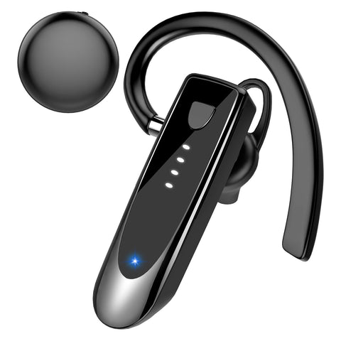 Bluetooth 5.4 Single Ear Business Earbuds,  20Hrs Call Time  Wireless Headset, 120 Hours Standby Time, Compatible for iPhone Android Cell Phones Driving/Business/Office