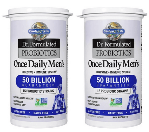 Probiotics for Men Dr Formulated 50 Billion CFU 15 Probiotics, 30count *2 (Pack of 2)