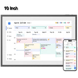 Dragon Touch Digital Calendar with Chore Chart - Full HD 1080P, 10" Interactive Touchscreen, Smart Family Scheduler for Wall or Desk Mounting-Black