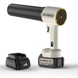 Duomigo 20V Cordless Turbo Dryer Blower for Cars & Patio, 1600g Thrust Violent Blower with 64 Ducted Fan Motor, 4-Speed Hurricane Turbo Fan, 120000RPM Leaf Blower for Car Drying, Snow & Debri