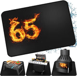 Under Grill Mat for Outdoor Grill, Double-Sided Fireproof Grill Pad, Indoor Fireplace/Fire Pit Mat, Oil-Proof Waterproof BBQ Protector for Decks and Patios，65 x 48 inches