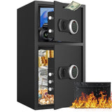 Safe Box，Fireproof Safe For Home,Digital Home Safe With Deposit Slot And Metal Storage Box,Personal Document Safe