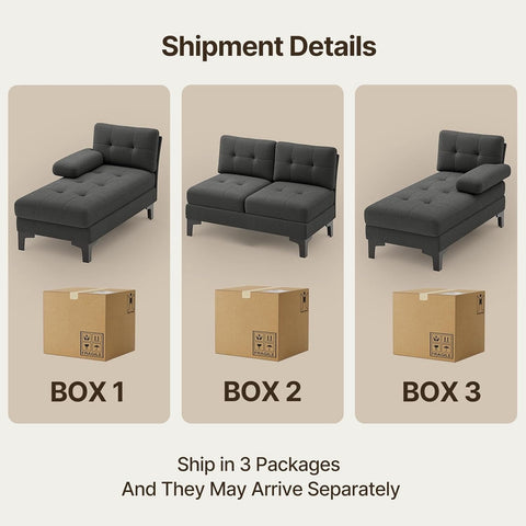 Noelse Sectional Couches for Living Room, L-Shaped Sofa Couch with Linen Fabric, 4 Seat Sofa Set with Double Chaise for Apartment and Small Places (Fabric, Green)