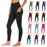 POROPL Leggings for Women, Leggings with Pockets for Women Tummy Control Workout Sports Yoga Athletic Leggings Reduced Price Size S-3XL