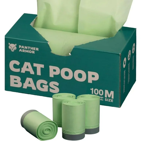 Panther Armor Pet Waste Bags - Extra Thick Cat Litter Bags, Dogs Poop Bags, Variety of Size & Counts
