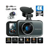 Dual Dash Cam Front and Rear 4K+1080P Dash Cam for Cars, 3" Car Dash Camera with Parking Monitor, Support 256GB