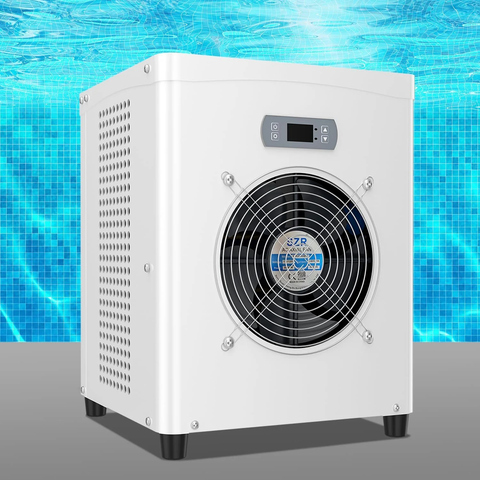 Lilypelle 16000 BTU Electric Pool Heaters for 5000GAL Above Ground Pools,110V 60HZ Efficient, Quiet Pool Heat Pump With Anti-leakage system and Child Lock Up to 107℉，50dB，5.6COP