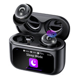 Sleep Earbuds Bluetooth 5.4 in Ear Smart Touch Screen Headphones, 48H Noise Cancelling Ear Buds with 5 EQ Modes, Mini Wireless Headphones Small Design for Side Sleepers, Clear Calls Earphones, IPX7