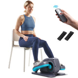 TCISA Under Desk Elliptical Machine,Electric Ellipse Leg Exerciser for Seniors,Remote Control & 10 Adjustable Speeds,Manual & AUTO Mode,Black