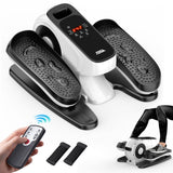 TCISA Under Desk Elliptical Machine,Electric Portable Pedal Exerciser for Seniors,Home and Office Workout,Remote Control & 12 Adjustable Speeds,Black