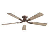 Zardon 42 Inch Ceiling Fans with Light and Remote, 6-Speed Adjustable, 5 Dual Finish Blades, Indoor-2 Pack