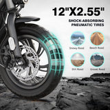 SANOPY 350W Electric Scooter for Adults with Carry Basket, 15 Miles Max Range, 20 MPH Top Speed, 12" Tires Foldable E-Scooter for Commuting with Seat, Black