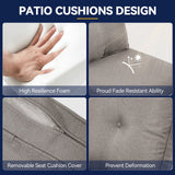 Bellefurn Deep Seat Cushion Set Outdoor Cushions for Patio Furniture,Outdoor Chair Cushions Waterproof & Fade Resistant Patio Furniture Cushions for Wicker Chair,Sofa,Couch