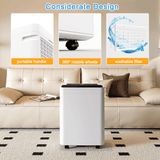Rocyis 50-Pint Dehumidifier with Drain Hose, Max 3500 Sq. Ft. Dehumidifiers for Home Basement & Large Room, 3L Water Tank, Auto Defrost& Drain, 24H Timer