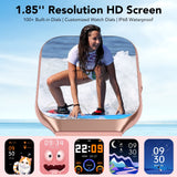 2025 NEW Smart Watch for Android and iPhone 1.96''HD Screen Men Women's IP68 Waterproof Fitness Tracker Bluetooth Calling (Answer/Make/Message),100 Sports Modes,Perfect for Holiday Gifts Pink