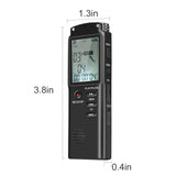 RONY Mini Digital Voice Recorder with A-B Repeat - Rechargeable One-key Start Voice Activated Recording Device with Playback Noise Reduction USB Cable for Meeting Music Concert Lecture Interview