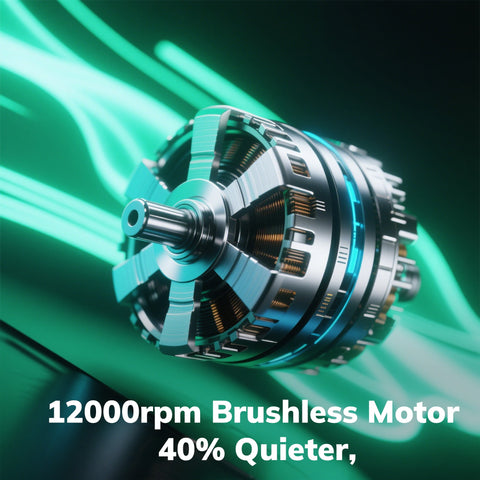 Brefac 40V (2 x 20V) 17'' Cordless Lawn Mower, Multi-Functional Grass Cutter with 4.0Ah Battery, 6 Adjustable Height Settings, Durable Manganese Steel Blades, Easy to Use for Medium to Large Lawn