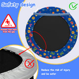 Mersco 36" Trampoline for Kids Indoor Trampoline with Handle for 2+ Years Kids Print