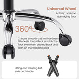 CoolHut Large Executive Leather Office Chair with Adjustable Armrests and Footrest, High Back and Lumbar Support, Ideal for Big and Tall Users, Perfect for Home Office or Computer Desk Use, Black