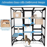 Catio Outdoor Cat Enclosure Large Walk in Cat House for Mulitiple Cats