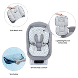 Pamo Babe Unisex Baby Swing for Newborns,5 Speeds with Remote Control,Canopy,Mosquito Net(Grey)
