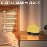 Sunrise Alarm Clock Sound Machine, Digital Alarm Clocks for Bedrooms, 18 Dimmable Night Light, 25 Sleep Sounds, White Noise Machine for Baby, Wake Up Light Alarm Clock for Heavy Sleepers