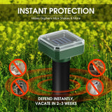 8 Pack Mole Repellent Solar Powered, DOQAUS Waterproof Sonic Mole Deterrent Spikes, Snake Rodent Gopher Repellent for Lawn Garden & Yard