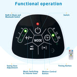 SACVON Baby Swing for Infants, Baby Rocker with 5 Point Harness, Bluetooth Support, 8 Preset Lullabies, 3 Speed Natural, with Remote Control and 2 Hanging Toys, Dark Gray