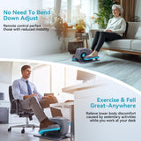 TCISA Under Desk Elliptical Machine,Electric Ellipse Leg Exerciser for Seniors,Remote Control & 10 Adjustable Speeds,Manual & AUTO Mode,Black