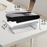 YUOFD Vegetable Chopper, 15-in-1 Food Choppers for Kitchen with 7 Stainless Steel Blades, Black