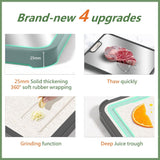 Cutting Board Double Sided, DOQAUS Stainless Steel Cutting Board for Kitchen, Food-Grade Stainless Steel and Wheat Straw PP, Chopping Boards with Groove for Meat Vegetables Home (Large 15''x10'')